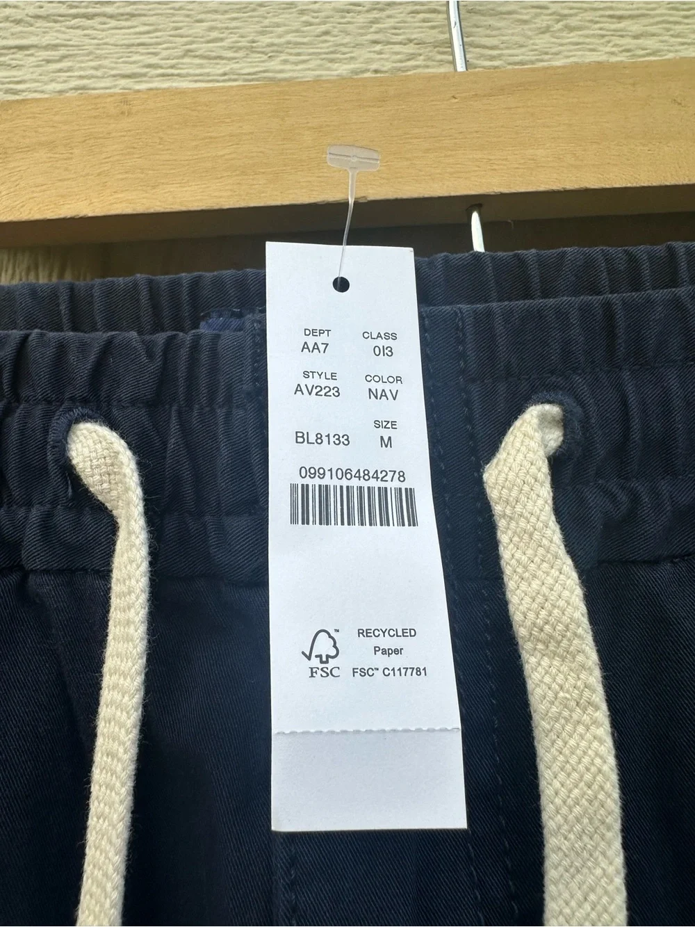 J.Crew Dock Pant Mens M Navy Blue New NWT Cotton Blend Stretch AV223